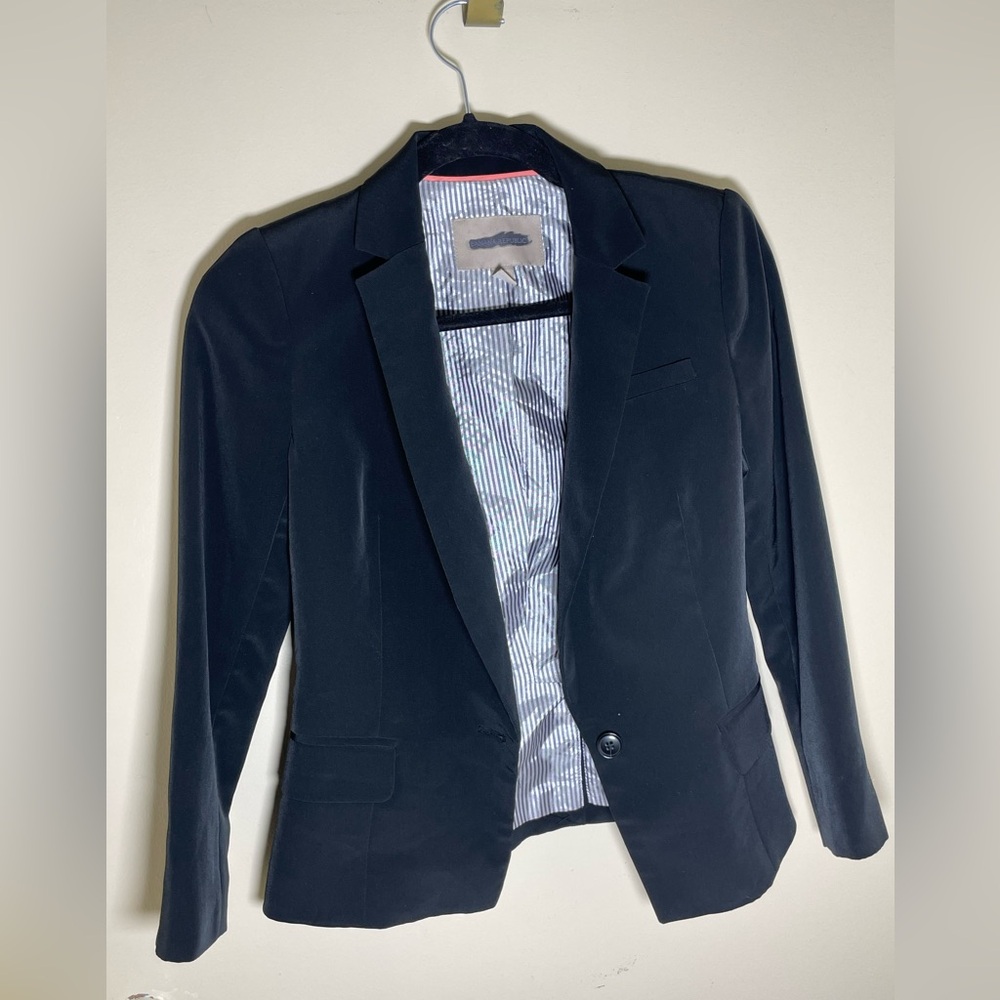 Sz OOP  petite Banana Republic Classic Black Blazer women